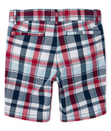 Childrens Place Red/White/Navy Plaid Shorts 